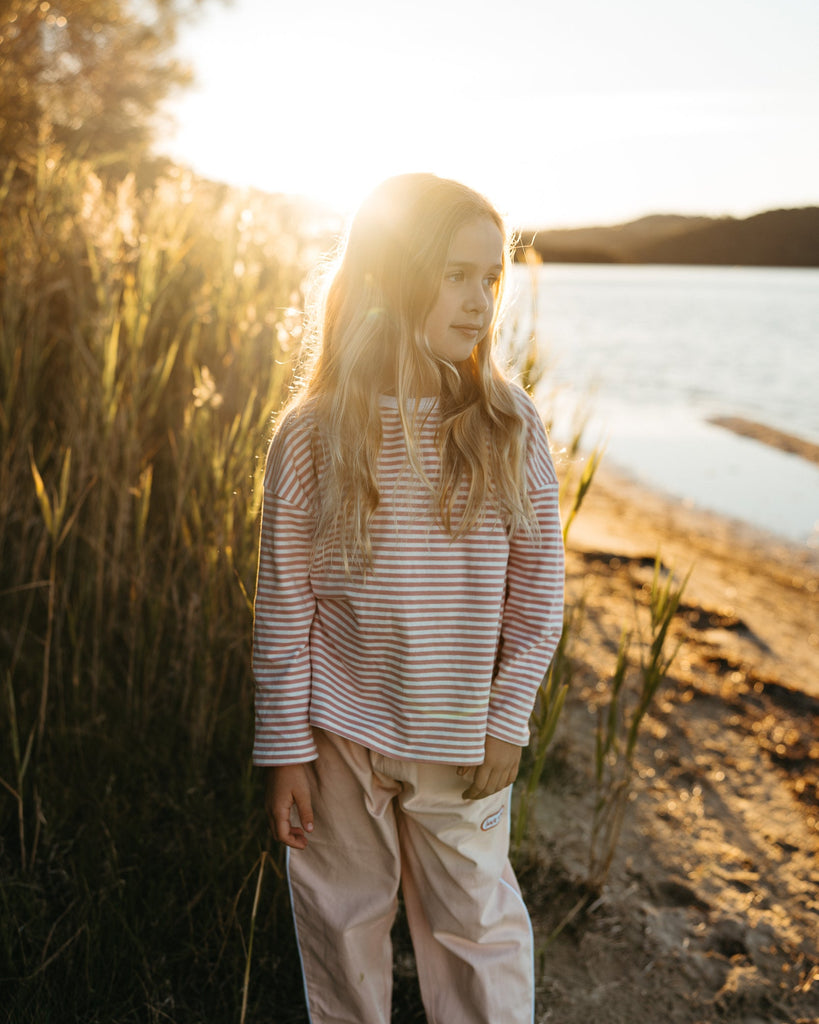 Stripe Long Sleeve Tee - Floss
