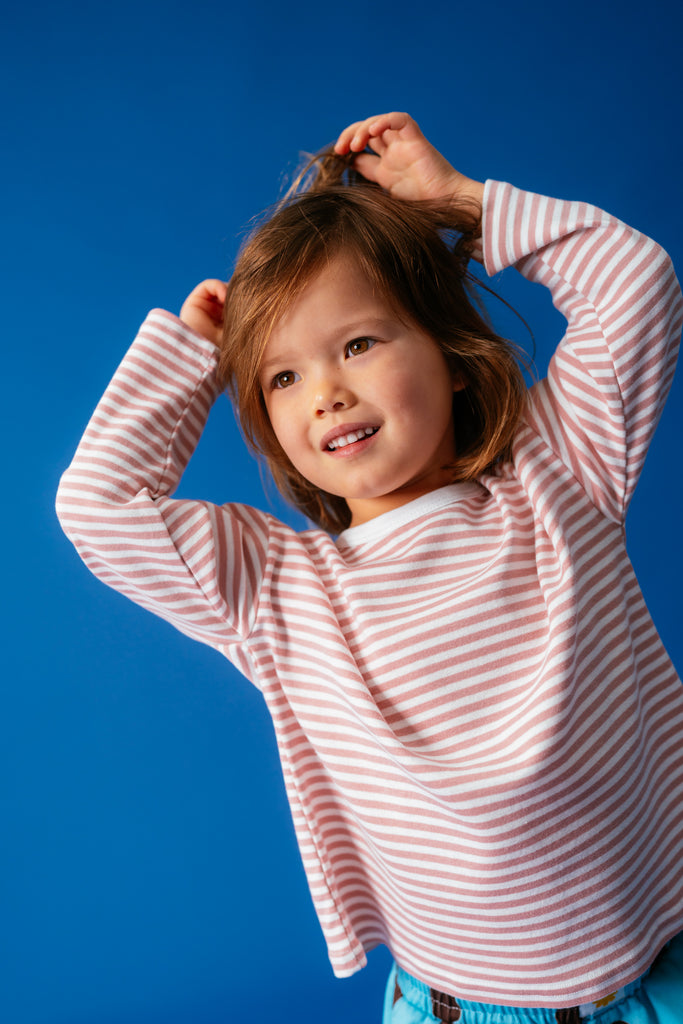 Stripe Long Sleeve Tee - Floss