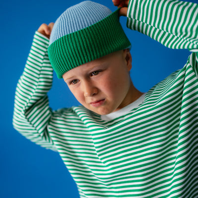 Striped Long Sleeve Tee - Forest