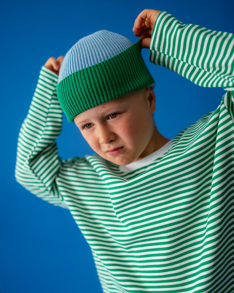Striped Long Sleeve Tee - Forest