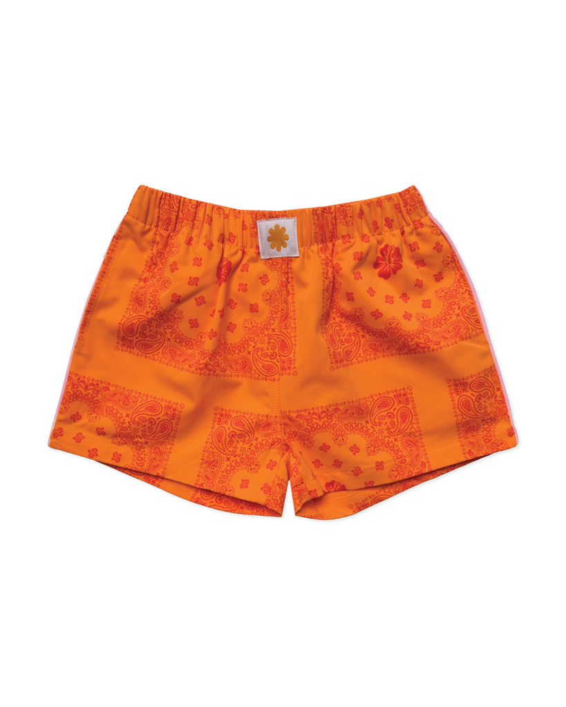 Tangerine Bandana Shorties