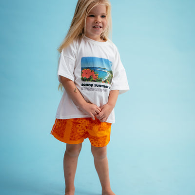 Tangerine Bandana Shorties