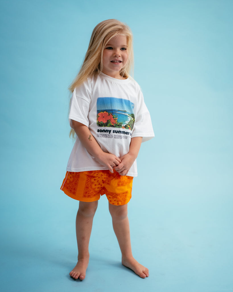 Tangerine Bandana Shorties
