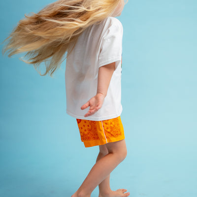 Tangerine Bandana Shorties