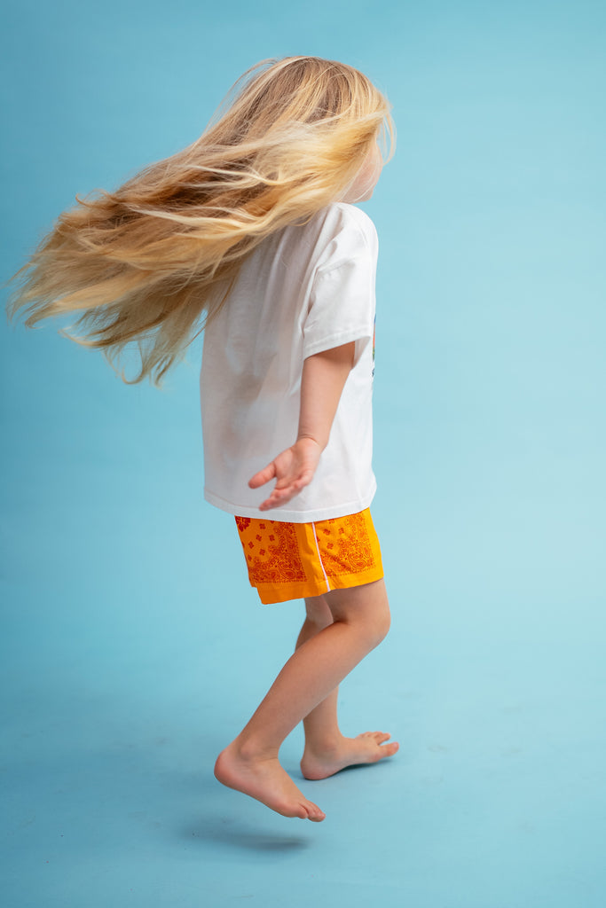 Tangerine Bandana Shorties