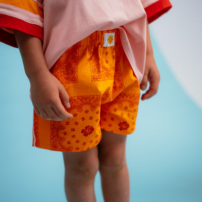 Tangerine Bandana Shorties