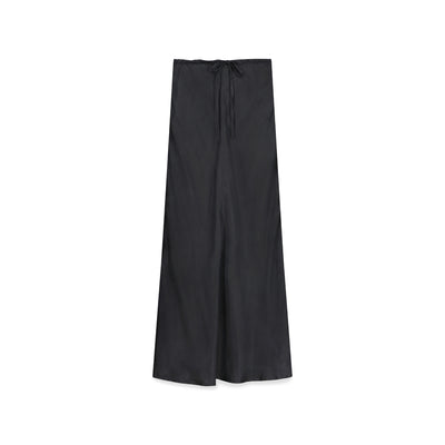 Anytime Cupro Skirt - Charcoal