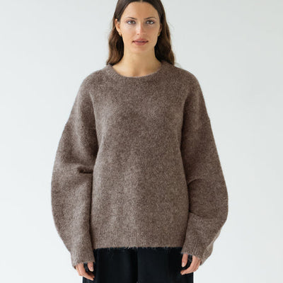 Alpaca Blend Jumper - Walnut