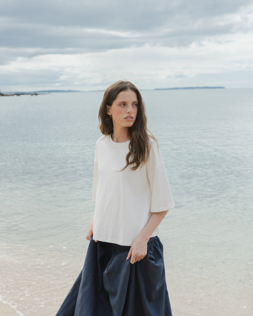 Boxy Tee - Oat