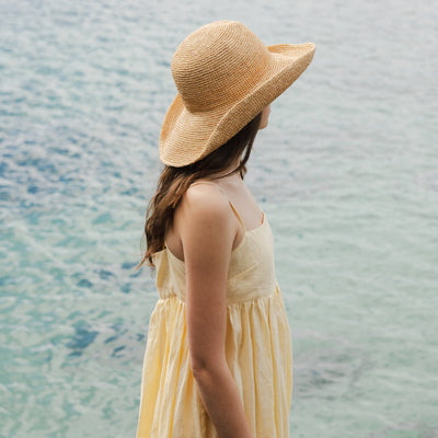 Cowboy Raffia Hat - Natural