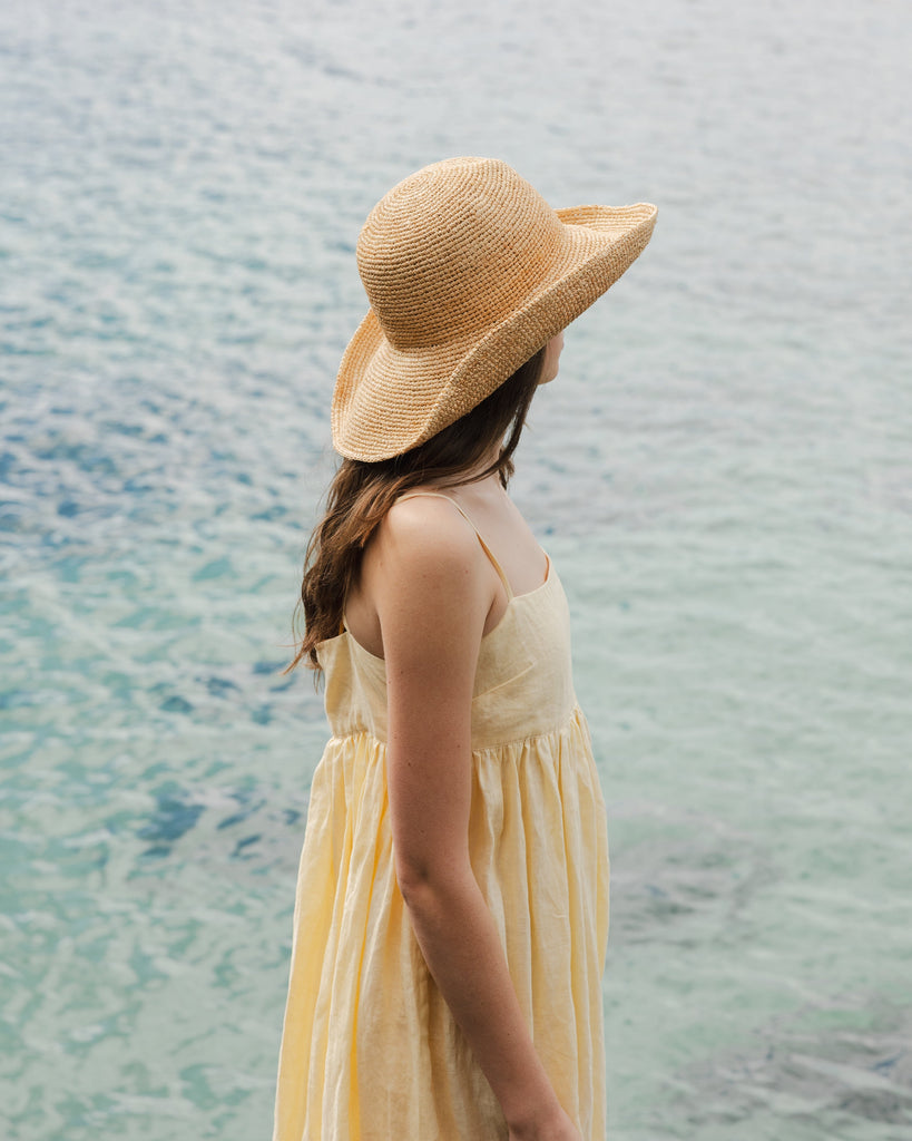 Cowboy Raffia Hat - Natural