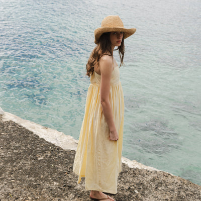Cowboy Raffia Hat - Natural