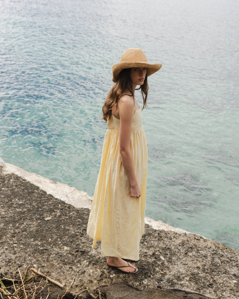 Cowboy Raffia Hat - Natural