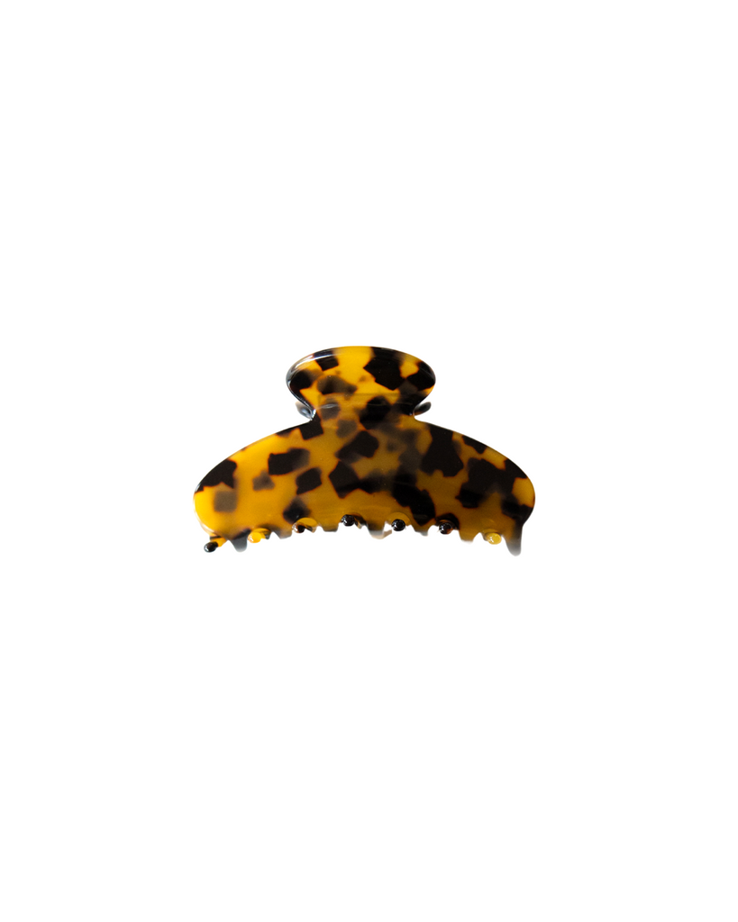 Curved Claw Clip - Dark Tort
