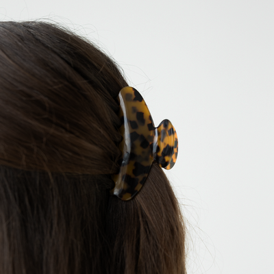 Curved Claw Clip - Dark Tort