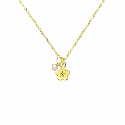 Daisy Day & Pearl Necklace