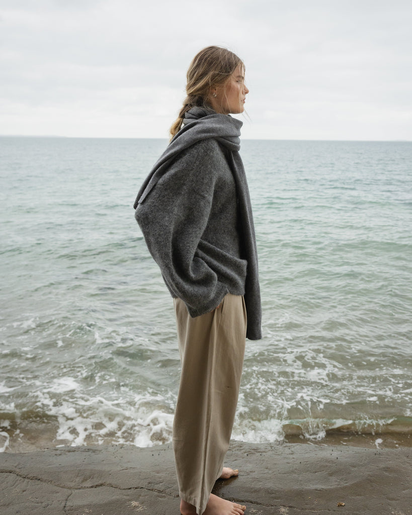 Effortless Twill Pant - Oat