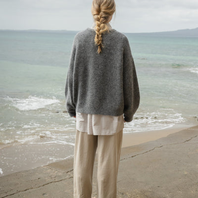 Effortless Twill Pant - Oat
