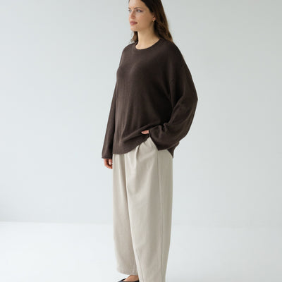 Knitted Cotton & Cashmere Pullover