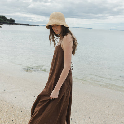Little Brim Raffia Hat - Natural