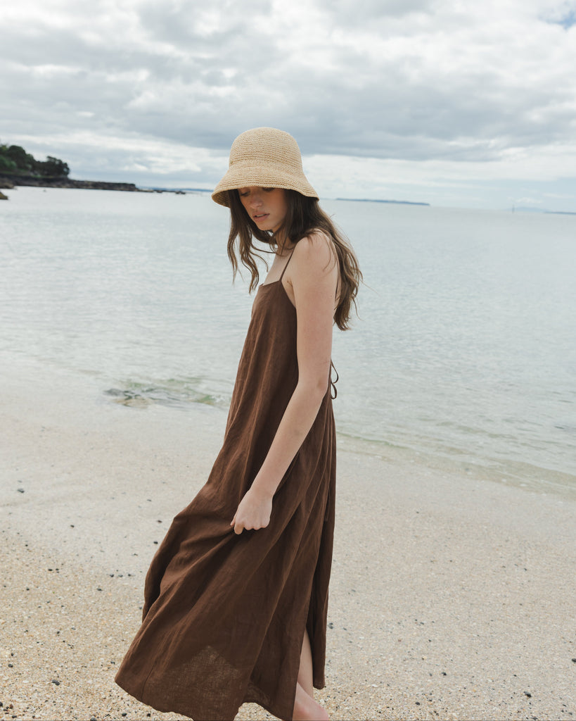 Little Brim Raffia Hat - Natural