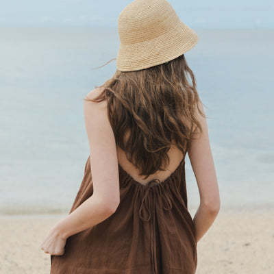 Little Brim Raffia Hat - Natural