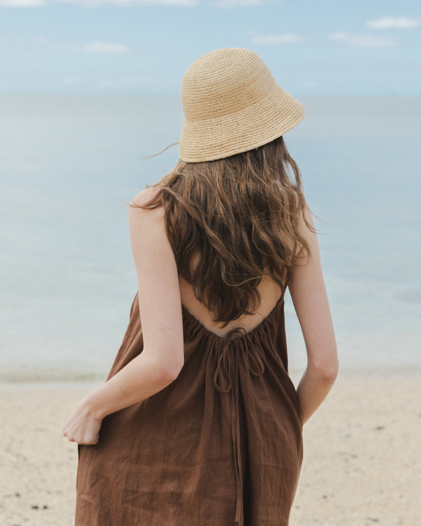 Little Brim Raffia Hat - Natural