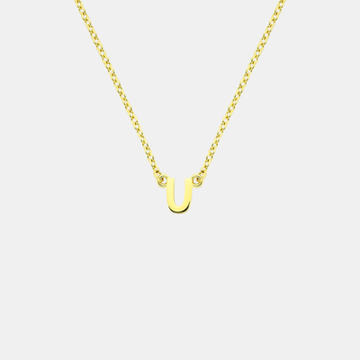 Little Letter Necklace - Gold