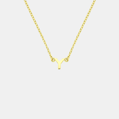 Little Letter Necklace - Gold
