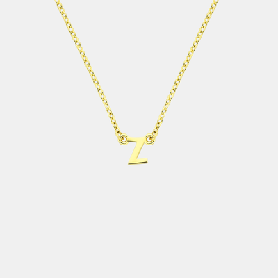 Little Letter Necklace - Gold