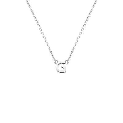 Little Letter Necklace - Silver