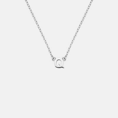 Little Letter Necklace - Silver