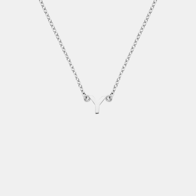 Little Letter Necklace - Silver