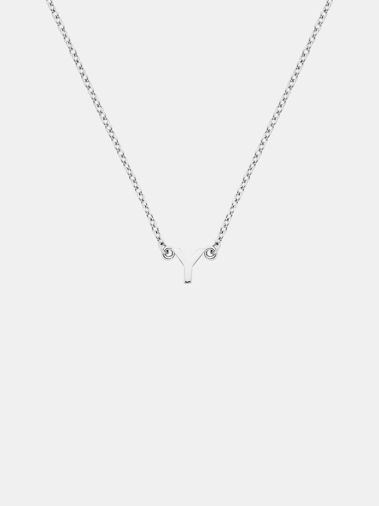 Little Letter Necklace - Silver
