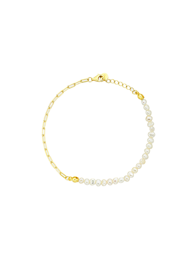 Pearl Mini Link Bracelet