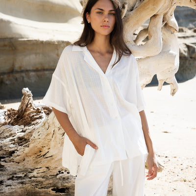 Short Sleeve Shirt - White