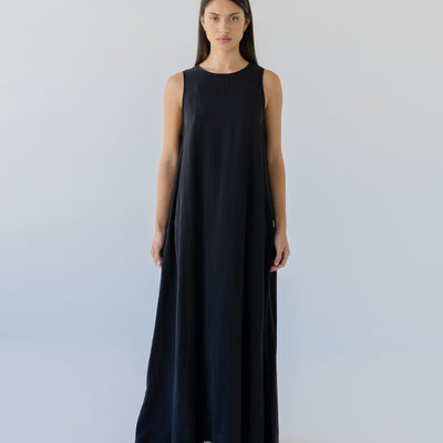 Silky Maxi Dress - Black
