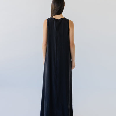 Silky Maxi Dress - Black
