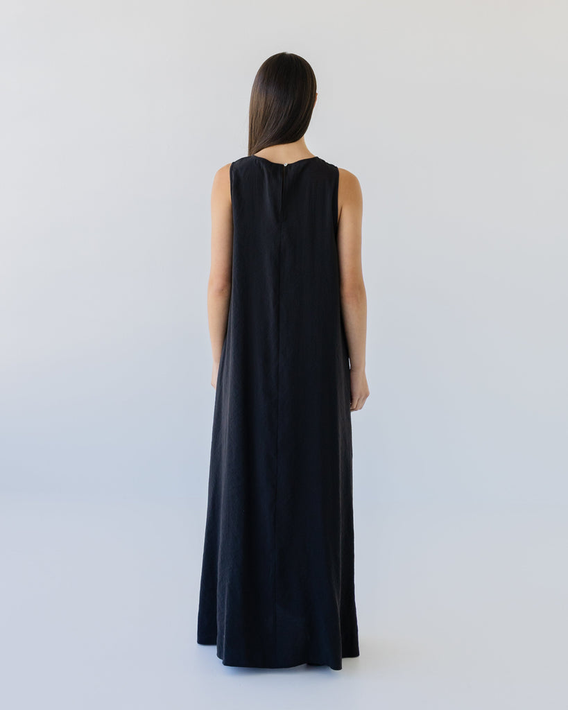 Silky Maxi Dress - Black