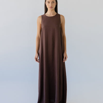 Silky Maxi Dress - Earth