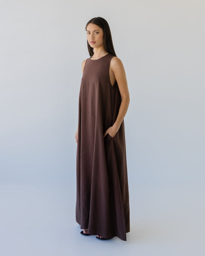 Silky Maxi Dress - Earth
