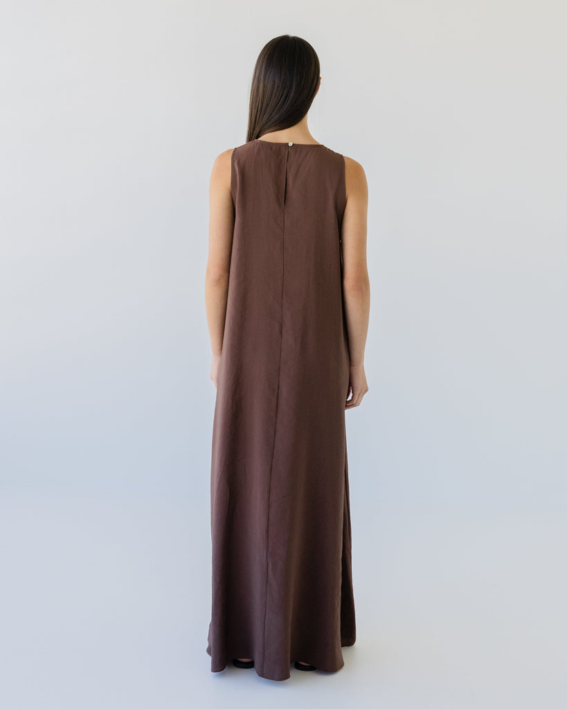 Silky Maxi Dress - Earth