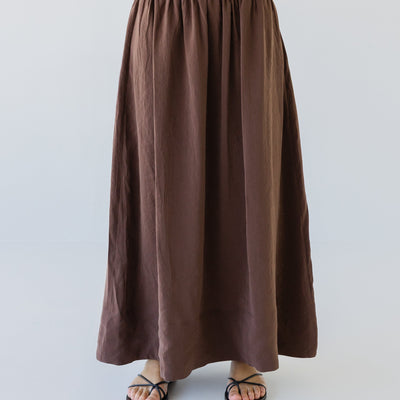 Silky Maxi Skirt - Earth