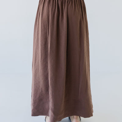 Silky Maxi Skirt - Earth