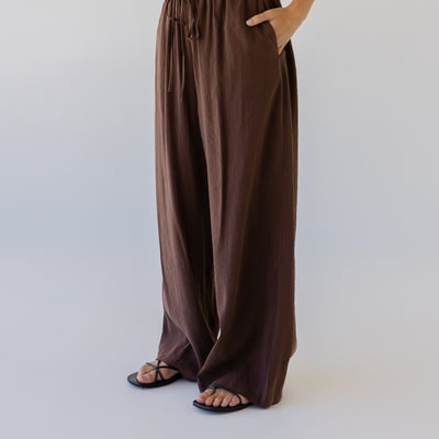 Silky Wide Leg Pant - Earth