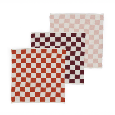 Dishcloth Set - Pink Check