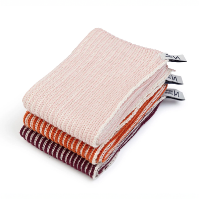 Dishcloth Set - Pink Stripe