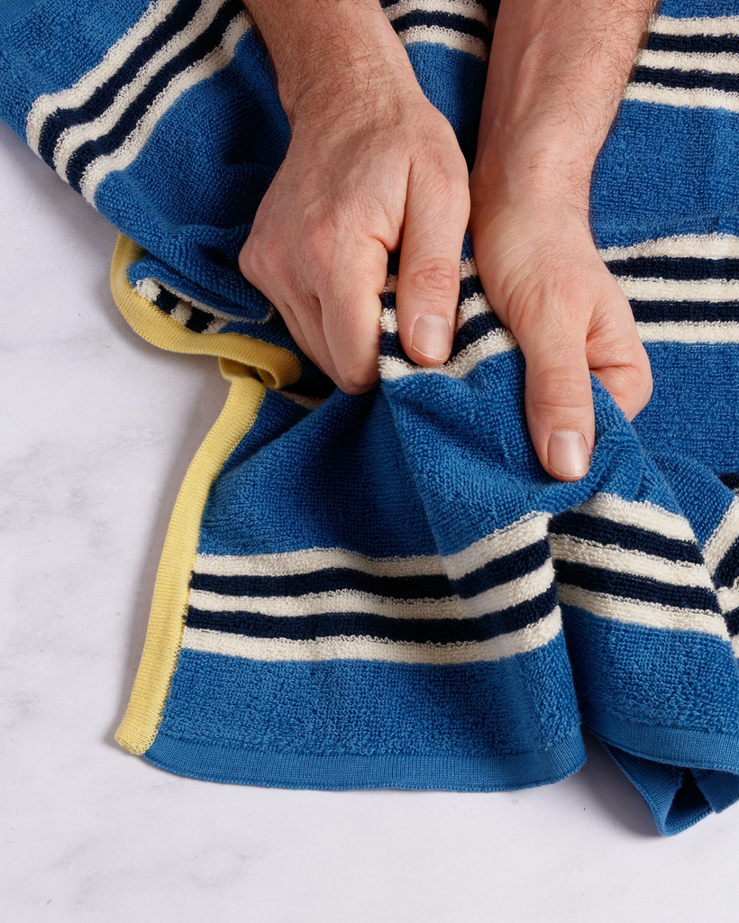 Stripe Hand Towel - Cobalt