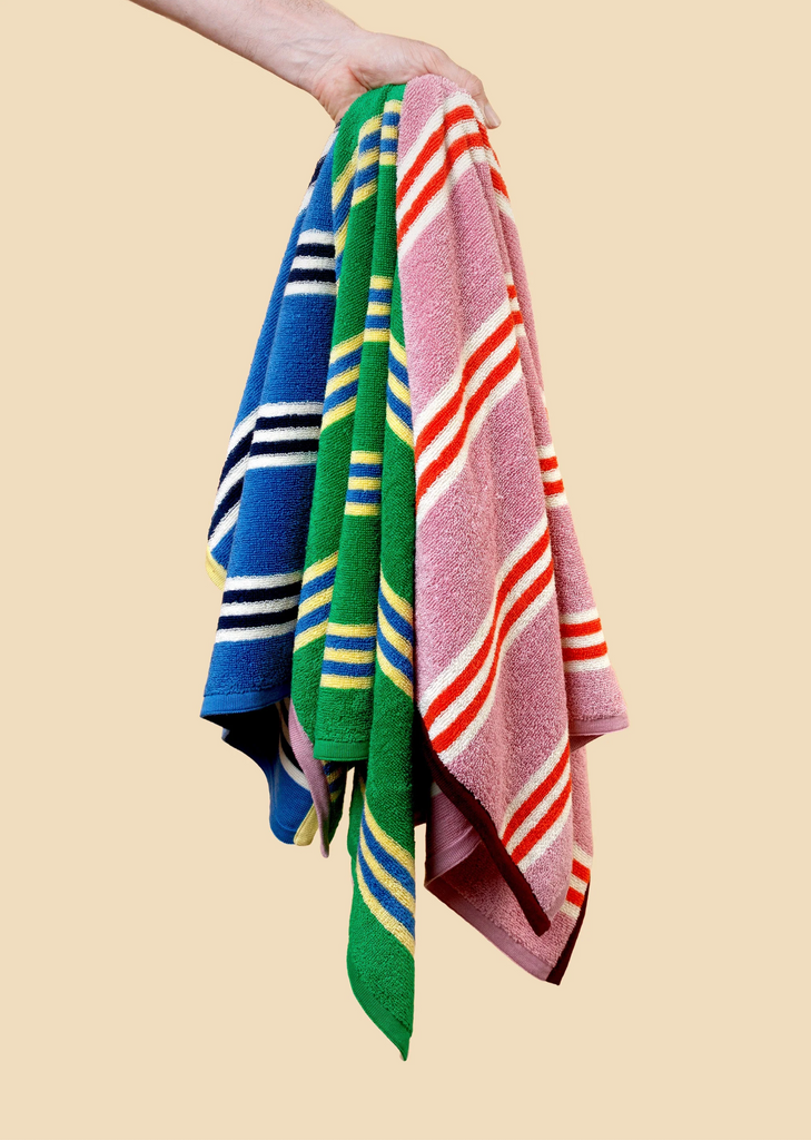 Stripe Hand Towel - Cobalt