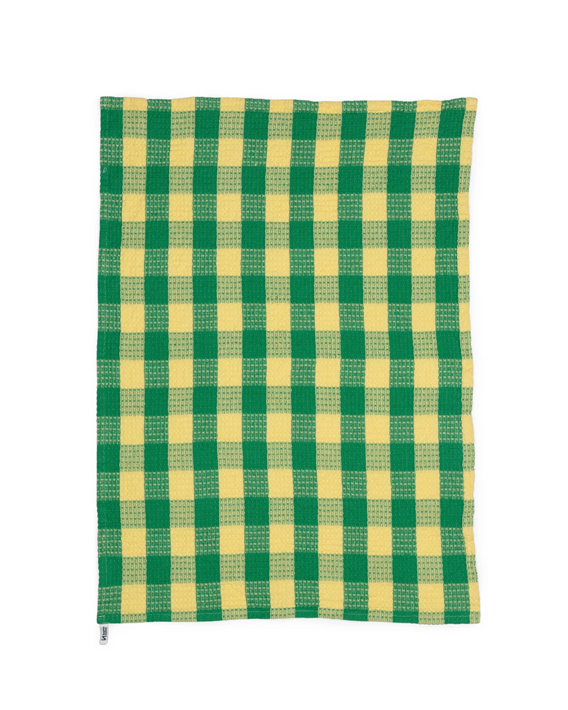 Tea Towel Set - Green Check